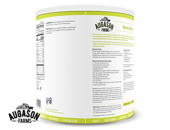 Augason Farms: Banana Chips Can